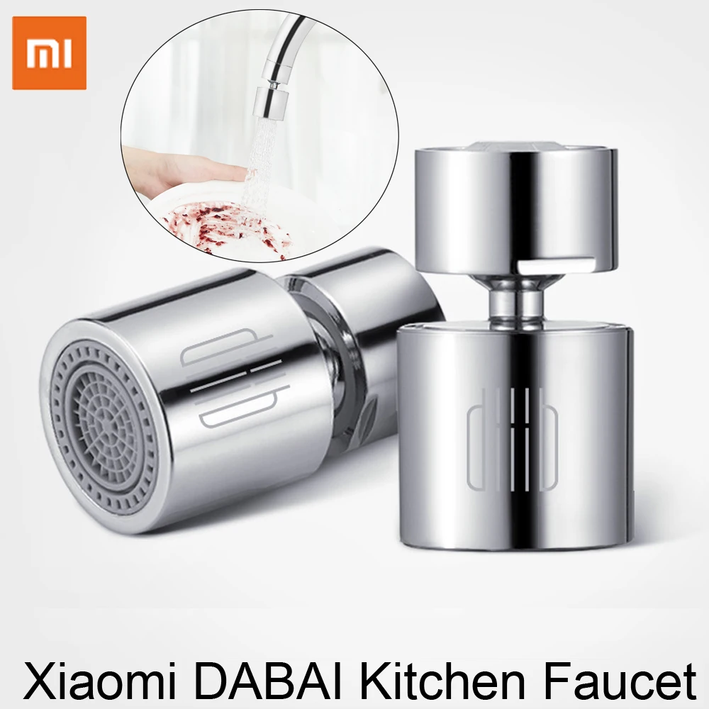 Xiaomi DABAI кухонный аэратор водный диффузор Bubbler цинковый сплав водосберегающая головка фильтра кран с форсункой соединитель двойной режим