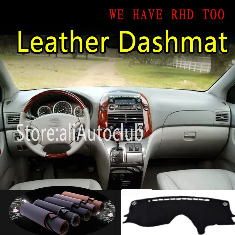 for Toyota Sienna G2 2004 2005 2006 2007 2008 2010 Leather Dashmat  Dashboard Cover Dash Mat Sunshade Carpet Car Styling car auto AliExpress