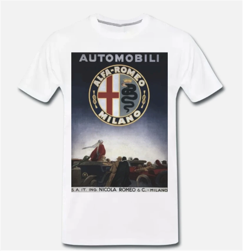 T-Shirt Maglia Alfa Romeo Automobile Auto Vintage - Dɾpoca S-M-L-Xl Top Christmas Gifts Tee Shirt |