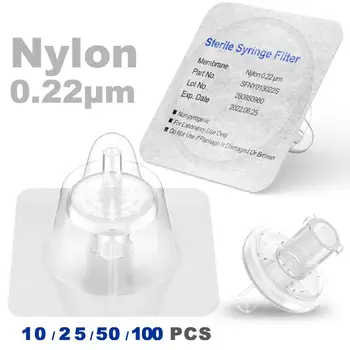 

Sterile Syringe Filters,Nylon Membrane 0.22um Pore Size,13mm Diameter,10/25/50/100 Pcs Individually Packed by Ks-Tek