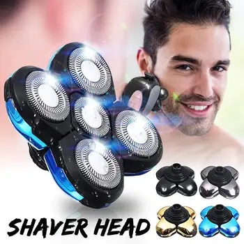 

Becornce Electric Shaver Universal 5 Heads Blades Rechargeable Razors Accessorie Alternate Floating Washable Electric 5D Shavers