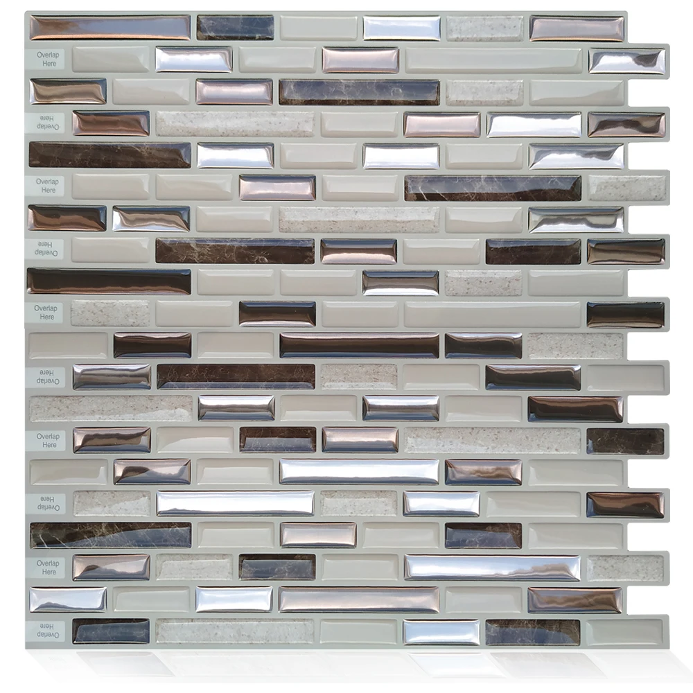 Самоклеящаяся мозаичная кухонная стена backsplash Ванная Комната Водонепроницаемые