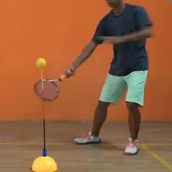 Indoor Tennis Trainer Equipment Rebound Practice Training Ball Swing Ball Line Machine Net Professional Tool Rebounder Swin G3r6