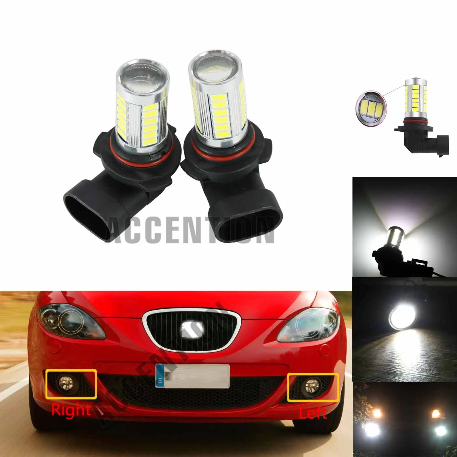 Для Seat Leon 2006 2007 2008 2009 2010 2011 2012 2013 авто Стайлинг светодиодный Противотуманные фары