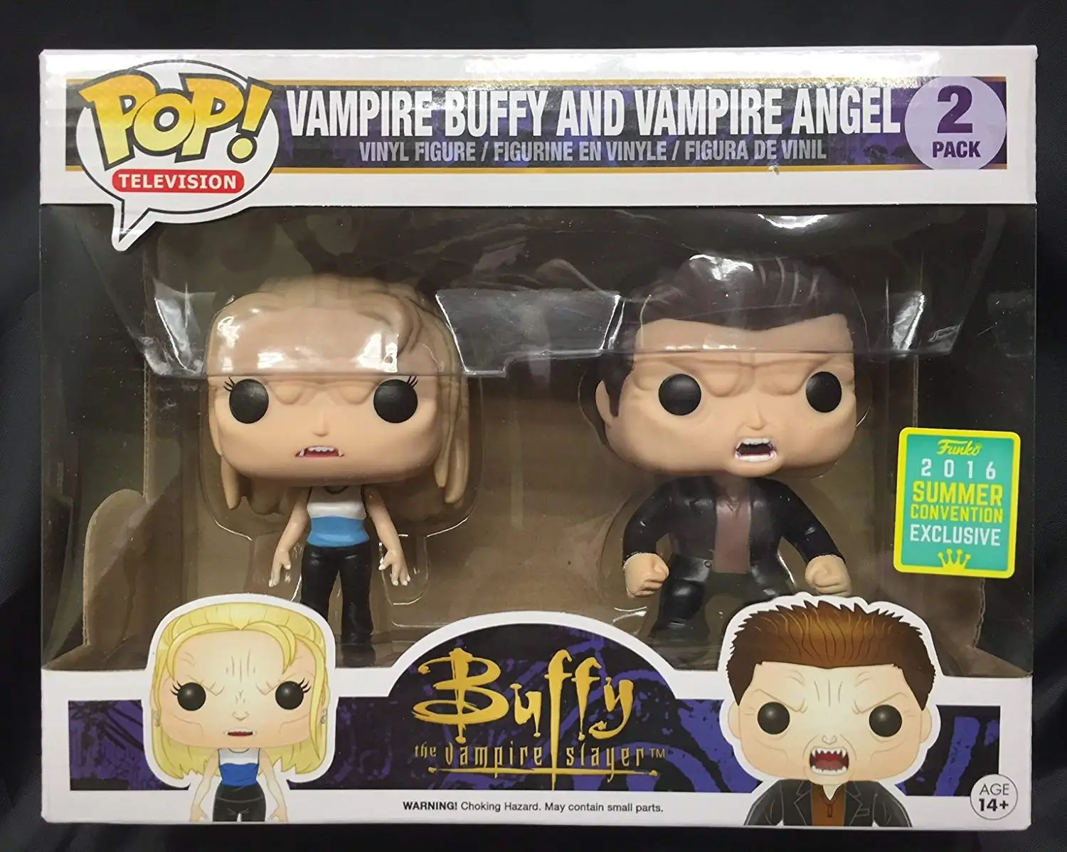 

2016 SDCC Exclusive Funko pop Vampire Buffy and Angel 2 pack Vinyl Action Figures Collectible Model Toy with Original Box