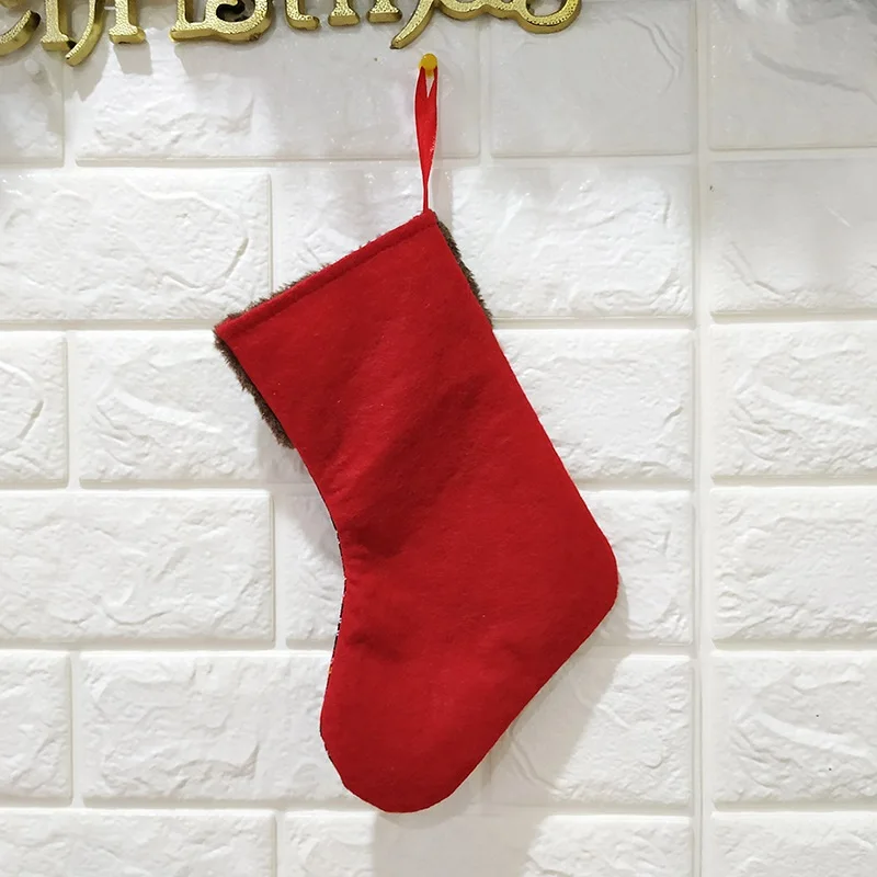Рождественские носки Санта Клаус Рождественский олень Снеговик конфеты рождественские чулки Рождественская елка подвесной