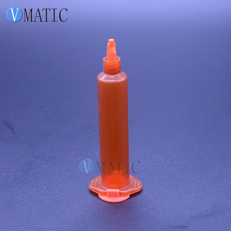 10 шт. 10cc/ml Янтарный Воздушный Пневматический Шприц Баррель Янтарный УФ Блок картридж с поршнем/пробками/торцевой крышкой