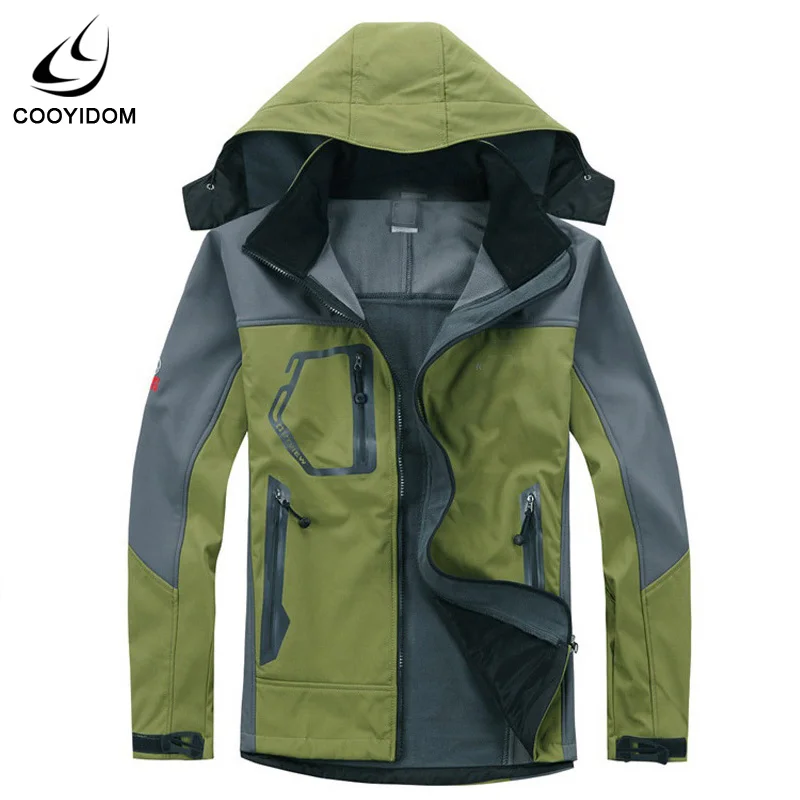 Outdoor Sportswear Hiking Softshell Jacket Men Windproof Waterproof