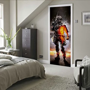 

3D creative Call of Duty 2 door stickers wall stickers self-adhesive waterproof removable