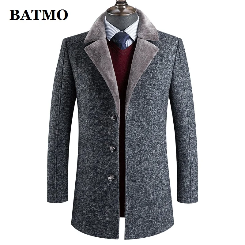 BATMO 2019 new arrival winter wool thicked trench coat men,men's casual wool 60% jackets,788 BATMO 2019 new arrival winter wool thicked trench coat men,men's casual wool 60% jackets,788