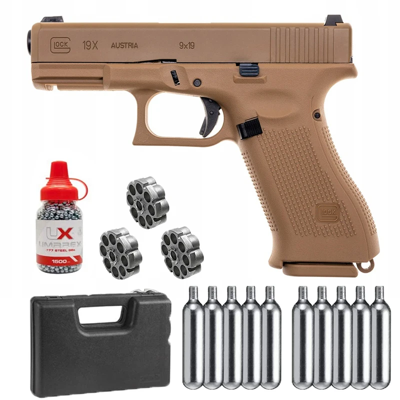 Пистолет GBB Glock 19X Койот револьвер свинцовый игрушечный пистолет свинцовая