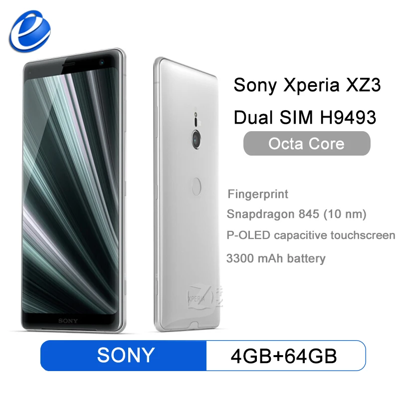 スマートフォン本体 Sony Xperia XZ3 Dual H9493 Sony Xperia XZ3 64GB H9493 Dual SIM GSM Factory unlocked 4G