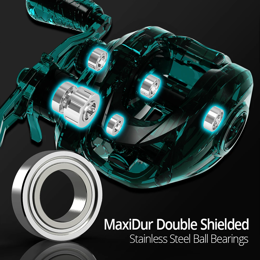 KASTKING　CRIXUS　ベイトリール　レフトハンドル KastKing Crixus 7 + 1BBs 8 キロ最大ドラッグ 206 グラム超軽量