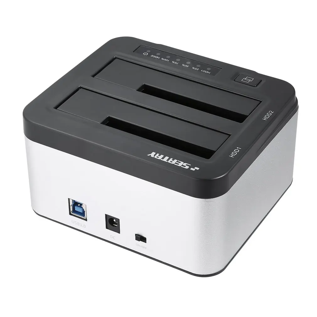 Профессиональный Чехол для жесткого диска SEATAY 2,5 дюйма 3,5 дюйма USB 3,0 SATA HD622 док-станция для HDD с европейской вилкой