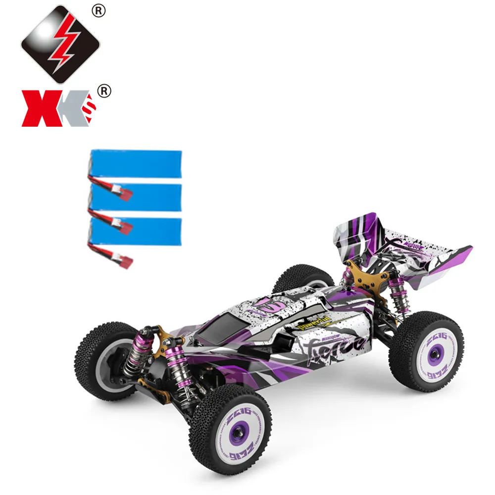 Wltoys 124019 несколько 2200 мАч батарея RTR 1/12 2 4G 4WD 60 км/ч Металлический шасси