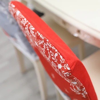 

Christmas Chair Covers Santa Snowflake Gift Christmas Tree Pattern Chair Slipcover For Dining Room Holiday Party Decor FPing