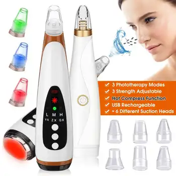 

2020 Upgraded 3 Modes Blackhead Remover Face Pore Vacuum Skin Care Acne Pore Cleaner Pimple Removal Vacuum Suction Tools