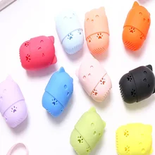 Держатель спонжа для макияжа мягкий силиконовый косметический блендер пудра слоеного сушки держатель Чехол ZG88