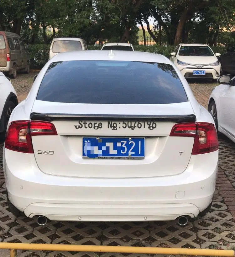 Спойлер для Volvo S80 2011- для Volvo S40 S60 S70 TF, спойлер, АБС-пластик, задний спойлер, задний спойлер