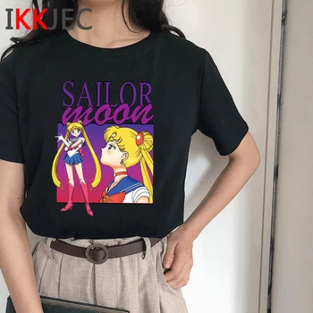 

Kawaii Sailor Moon Anime Tshirt Women Funny Cartoon Cute T-shirt Graphic Usagi Aesthetic T Shirt Streetwear Top Tees Female
