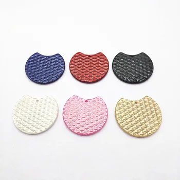 

New arrival! 30x37mm 50pcs acetic acid Round shape charm for Jewelry Earrings DIY parts,hand Made Earring Making