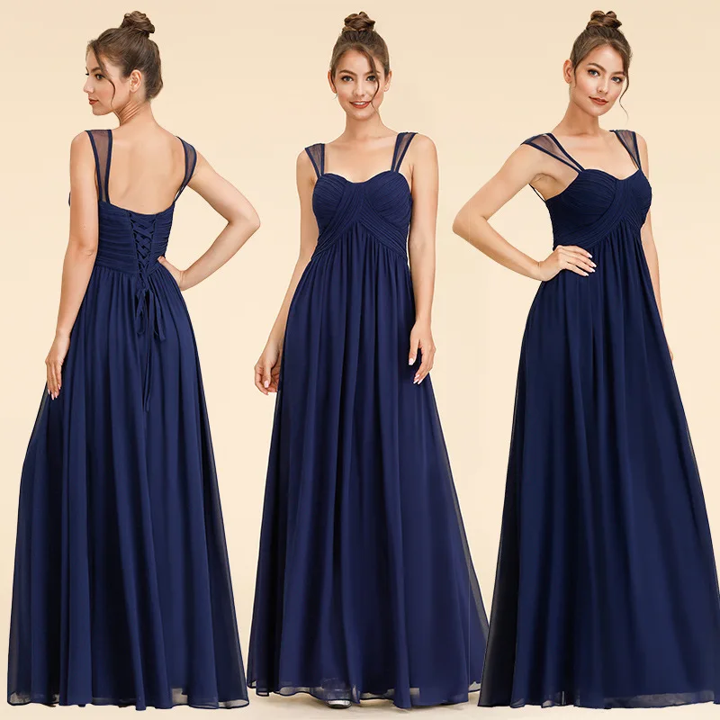 

New Arrival Elegant Chiffon Bridesmaid Dresses 2020 Long A linie Wedding Party Prom Women Dresses