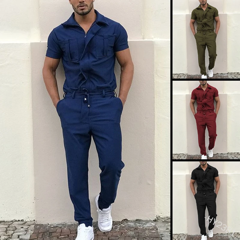 Mens jumpsuit fashion Clearance