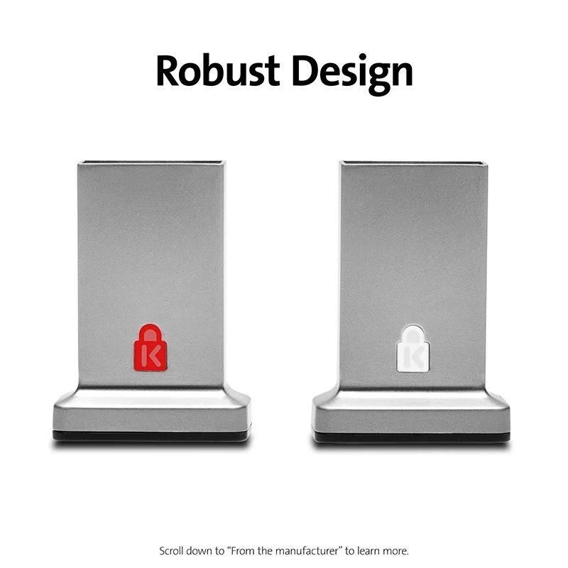 Kensington Fingerprint Key Laptop Fingerprint USB Lock VeriMark IT with FIDO2/WebAuth for Windows Hello for Business K64704WW