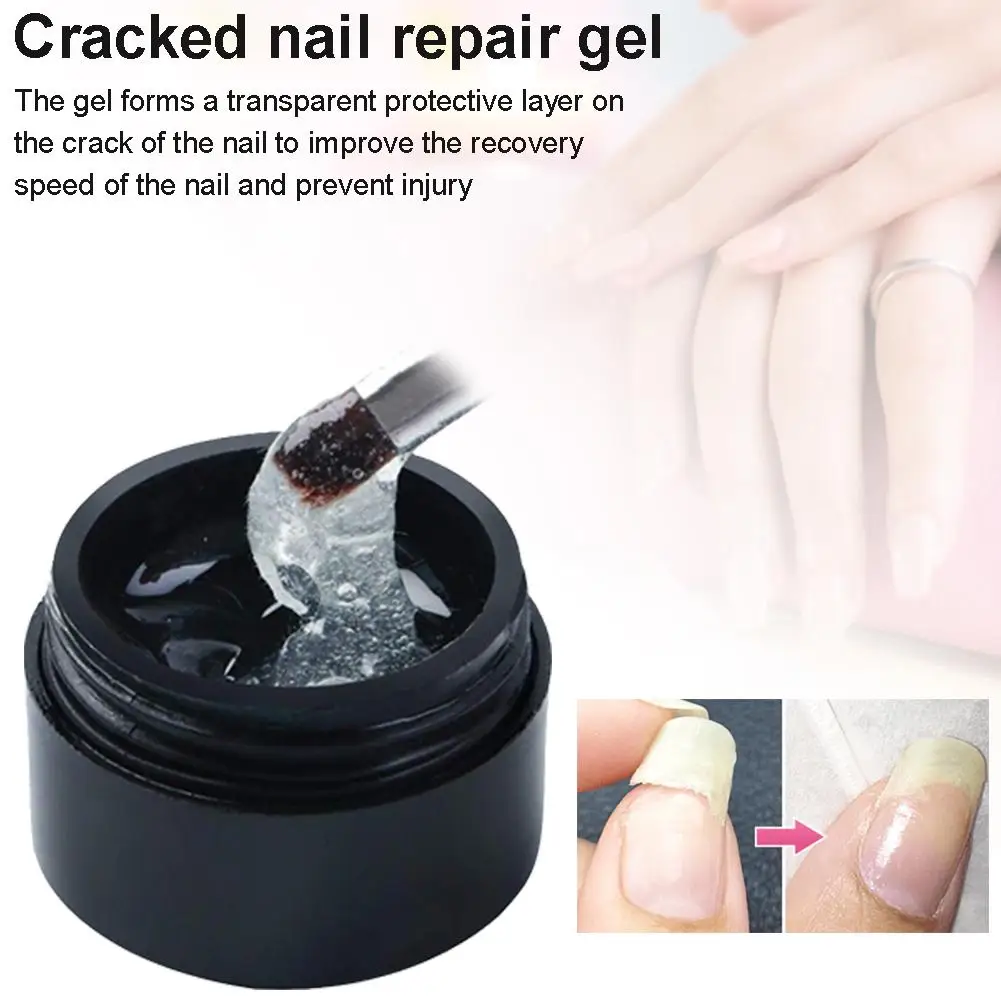 Cracked Nail Repair Gel Fiberglass Extension Building Uv Gel Varnish
