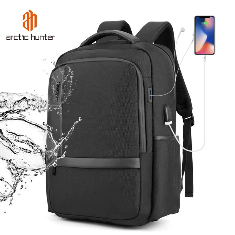 ARCTIC HUNTER Fashion Waterproof Men Laptop Backpack USB Charge