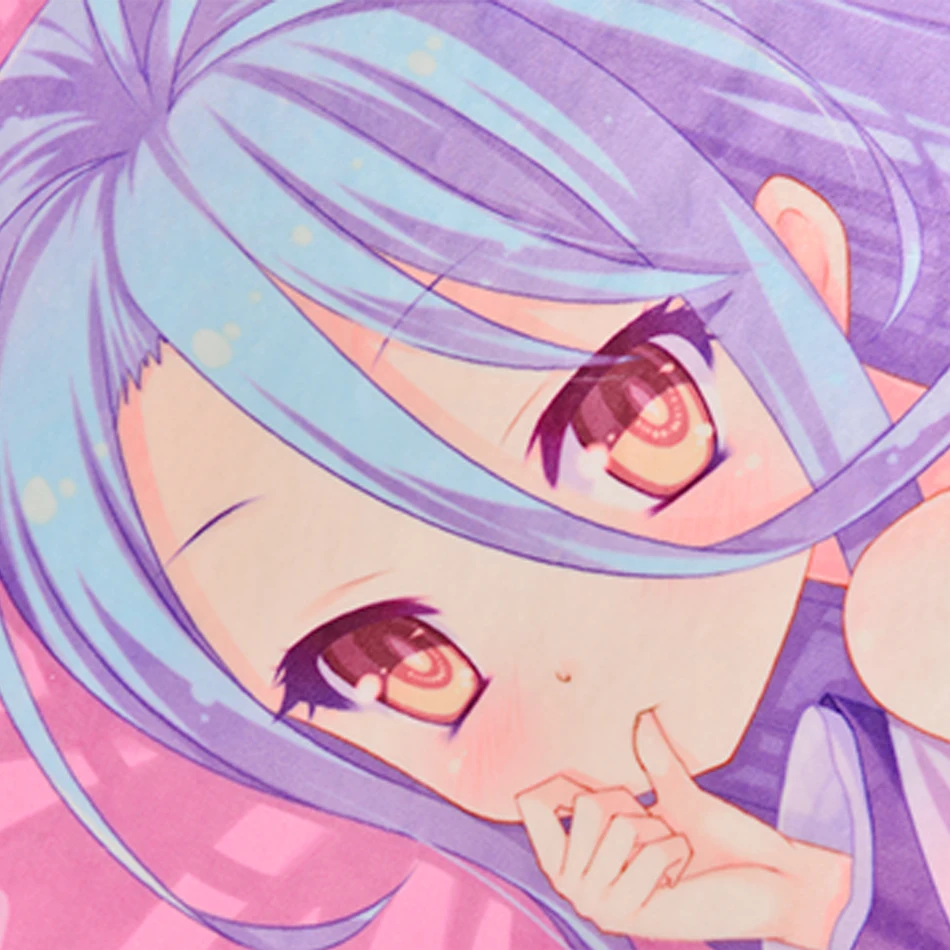 Фланелевое Одеяло с героями аниме NO GAME NO LIF Shiro Nougeemu Nouraifu, простыни на кровать 150 см x 200 см