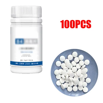 

100pcsTablets Disinfection Pills Swimming Pool Cleaner Purify Water Chlorine Tablet Effervescent Cleaning Water Use Disinfection