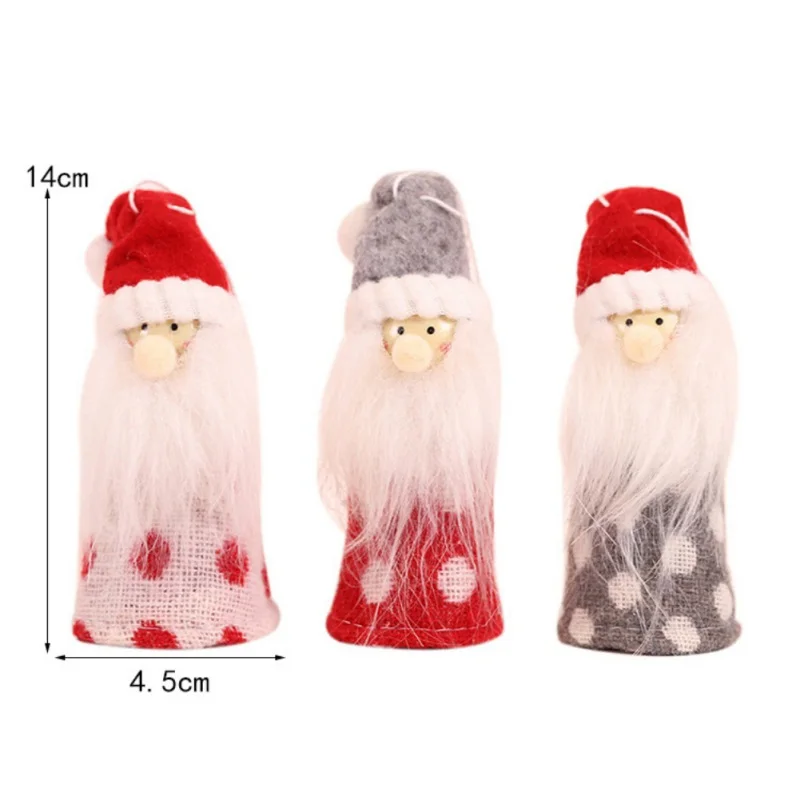 Long Beard Doll Christmas Pendants Decorative Hanging Figurine Ornaments Holiday Gift Decorations Christmas pendant