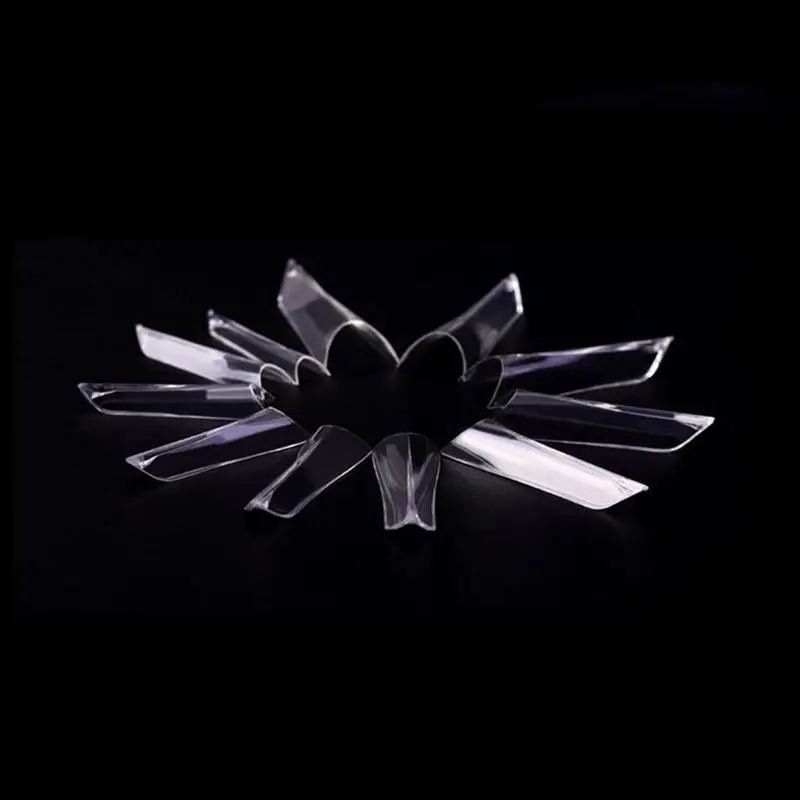 100pcs/Bag French False Safe Plastic Artificial False Nails Art Tips Stiletto Sharp Manicure Fake Fingernails Nail Art Tools