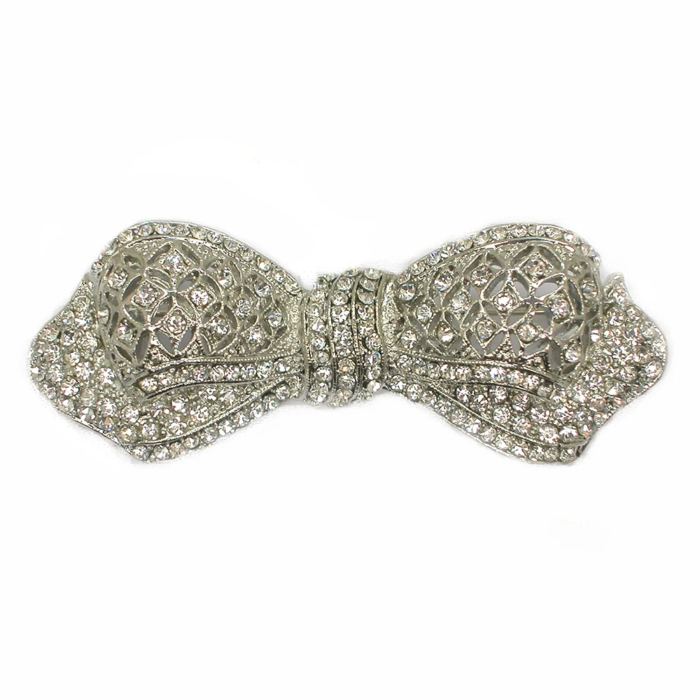 

12 шт./лот, оптовая продажа, модная брошь со стразами и бантом, броши, свадебные ювелирные изделия, подарок, C102220