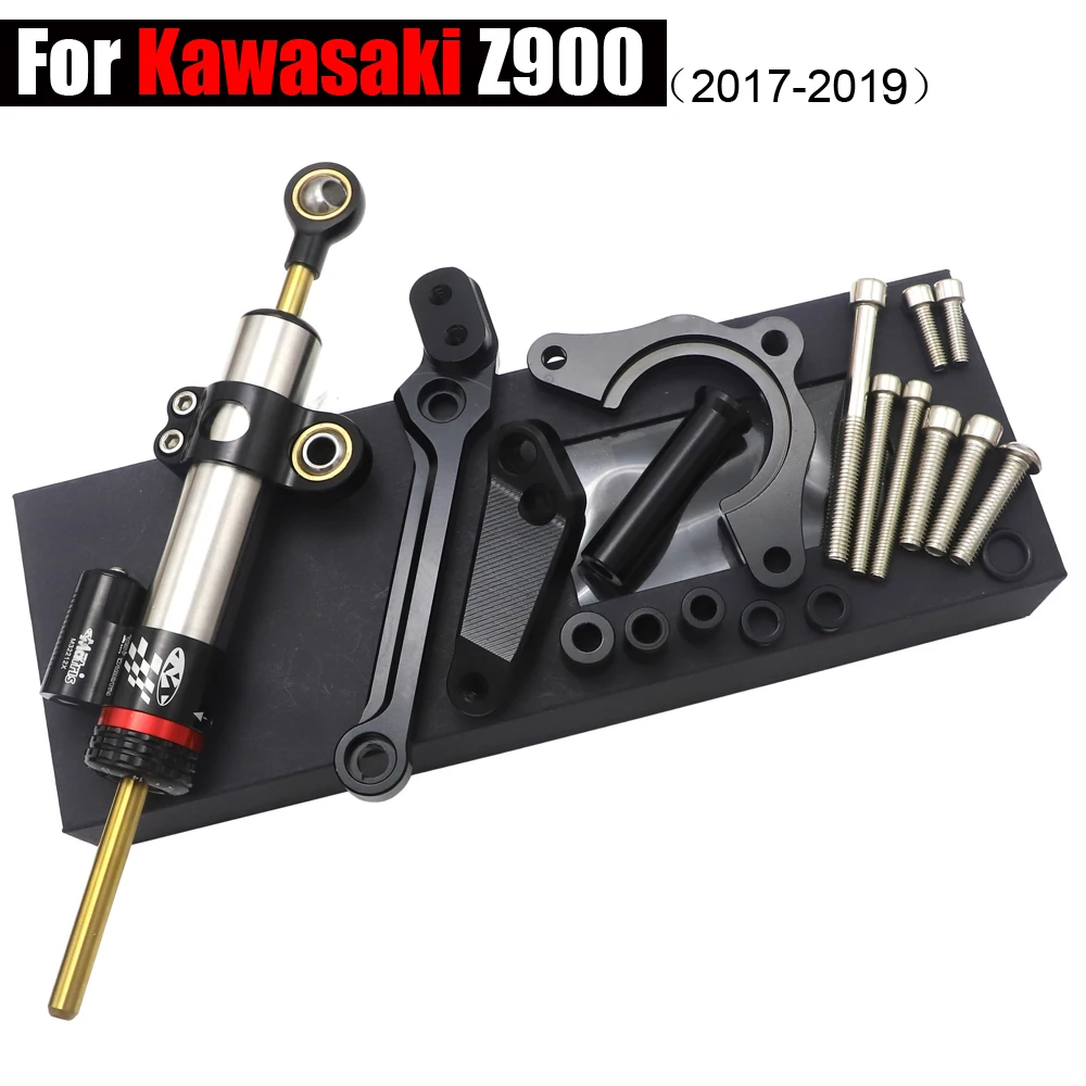 

For Kawasaki Z900 Z 900 2017 2018 Stabilize Steering Damper Mount Bracket Motorcycle Steering Stabilizer Damper Mounting Z900