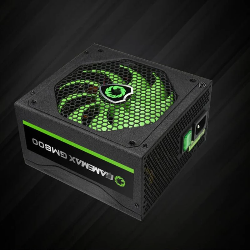 Блок питания для GameMax ATX12V полумодульный 80 плюс Бронзовый бесшумный блок питания для видеоигр 800 Вт блок питания GM-800