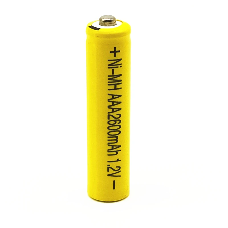 12 шт./лот 1,2 V желтый 2600mAh NiMh AAA аккумулятор ni-mh AAA батареи Battria