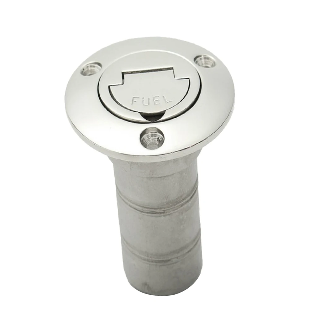 Boat Fuel Tank Deck Fill/Filler Cap Keyness - 1-1/2 inch Oil Marine 316 Stainless Steel Hardware for Yacht Caravan RV