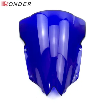 Дым лобовое стекло Ветер Экран дымчатое лобовое стекло для Yamaha YZF-R6 YZF600 R6 YZF 600 r6 08 09, 10, 11, 12, 13, 14, 15, 16 лет ветер Экран - Цвет: Blue
