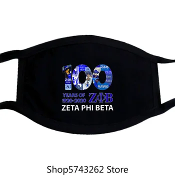 

100 Years Of 1920 2020 Zeta Phi Beta Mask Washable Reusable Mask for Unisex Black