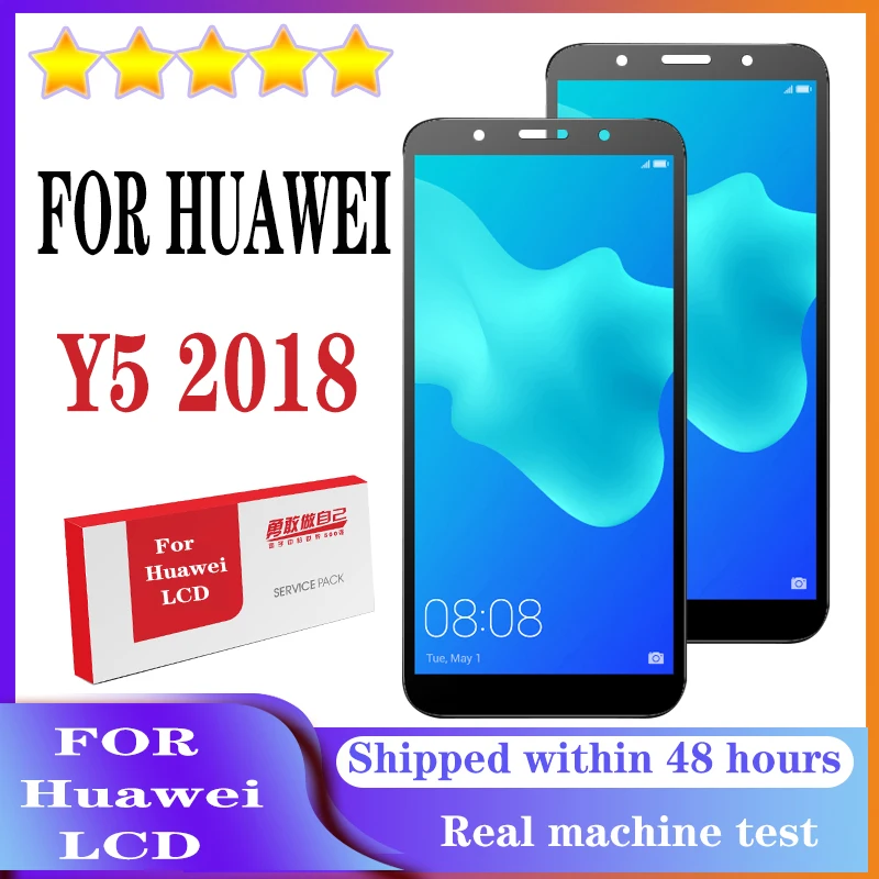 5 45 ''ЖК дисплей для Huawei Y5 2018 Полный ЖК-дисплей с сенсорным экраном Prime DRA-LX2 LX3 L22