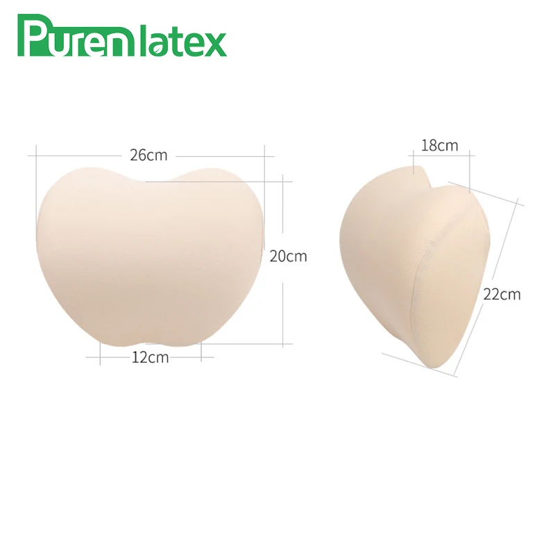 PurenLatex 26x12x22 см 3D автомобиль медленный отскок пены памяти подушка защита шейки шеи поддержка головы мягкий авто подголовник