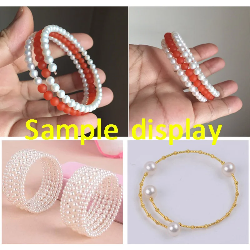 Gold Steel Memory Wire for Jewelry Making - 100 Loops Bracelet and Necklace Set