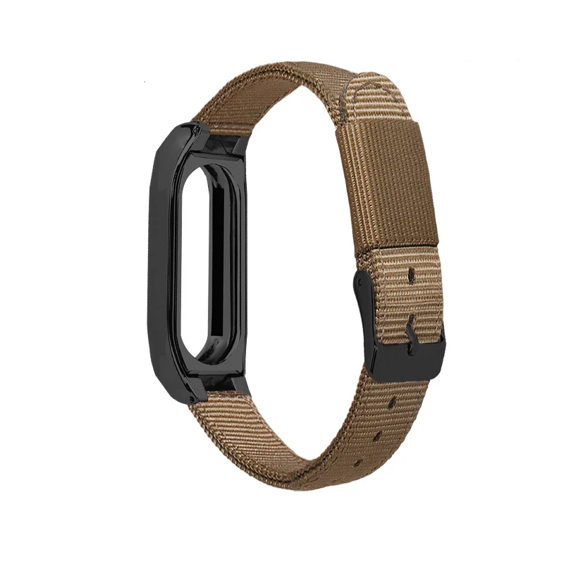 Высококачественный Браслет для Xiaomi mi2 браслет miband 2 ремешок сменный нейлоновый браслет+ металлическая рамка крышка для Xiaomi MiBand2 часы - Цвет: Color2