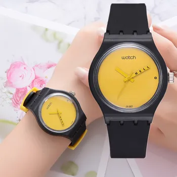 

Woman Fashion Casual Silicone Strap quartz watch Candy-colored Jelly watch Ladies Fashion Dress Quartz Wristwatch Female Watch