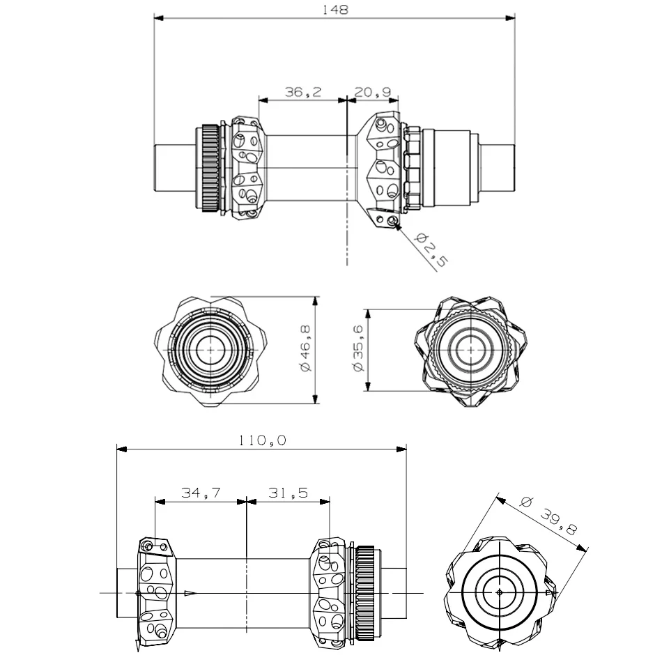 GOLDIX 240 EXP 180 MTB Bike 28H Naben Center Lock Disc Brake In Front 110*15 Rear148 *12mm Ultra Light DT 180 MTB Hub