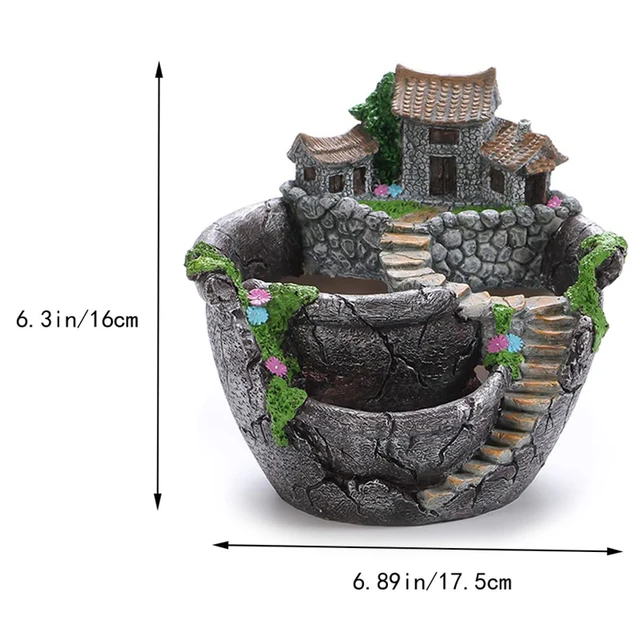 Tündérkert Ültetvényes Növényi Edények Édes Ház Egyedi Kialakítású Otthoni Dekorációhoz Clh@8 - Image 6