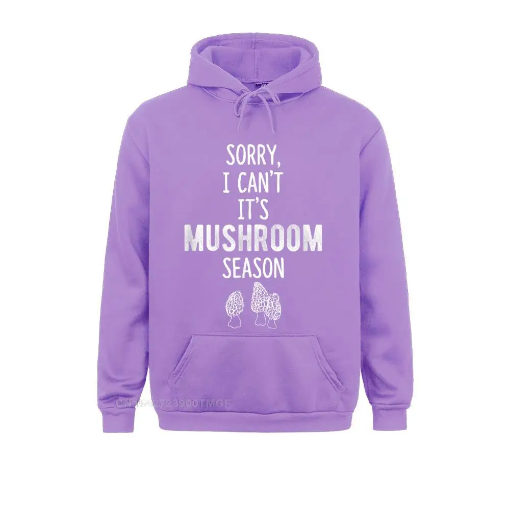 Long Sleeve Hoodies  Men Sweatshirts Sorry I Cant. Its Mushroom Season Funny Morel T Shirt__20346 Street Clothes Graphic Sorry I Cant. Its Mushroom Season Funny Morel T Shirt__20346purple