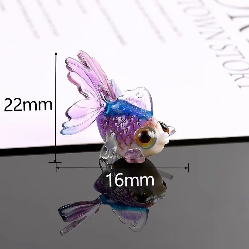 Mini Goldfish Animal Model Decor Pvc Craft Figurine Decoration Miniature Garden Fairy Ornament DIY Accessory